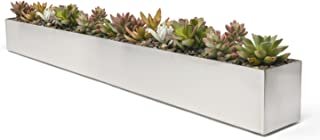 Best large tall rectangular planters Reviews