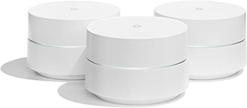 Google WiFi system, 3-Pack - Router replacement for whole home coverage (NLS-1304-25)