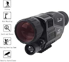 LANDOVE 5x40mm Digital Night Vision Monocular-Portable Infrared IR Camera 1.5 inch TFT LCD Recording Image Video Playback Function Night Watching Hunting Observing Wildlife Security Surveillance