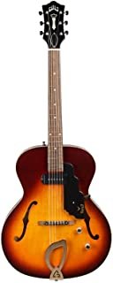 Guild T-50 Slim Hollow Body Electric Guitar with Case (Antique Burst)