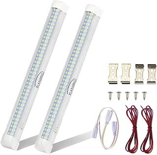 XLANJINGJ UPGRADED LED Interior Light Bar,108 LED 12V Universal Light Strip with ON/OFF Switch for RV Van Truck Lorry Camper Boat Caravan Motor home (2 Pcs)