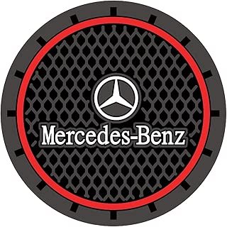 2 Pcs Car interior Anti Slip Cup Mat for Mercedes Benz Interior Accessories(2.75 Inch)