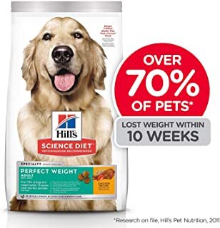 Hill's Science Diet Dry Dog Food, Adult, Perfect Weight for Weight Management, Chicken Recipe