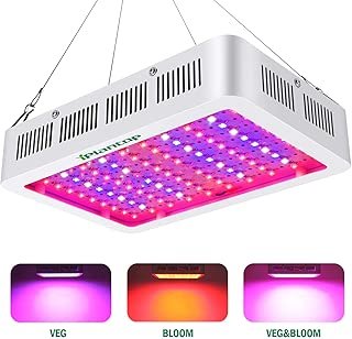 1000w LED Grow Light with Bloom and Veg Switch,iPlantop Triple-Chips LED Plant Growing Lamp Full Spectrum with Daisy Chained Design for Professional Greenhouse Hydroponic Indoor Plants(White)