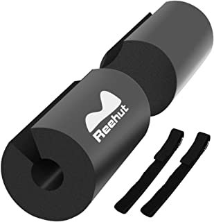 REEHUT Barbell Squat Pad - Advanced Neck & Shoulder Ergonomic Protective Pad Support for Squats, Lunges & Hip Thrusts - Fit Standard and Olympic Bars Perfectly