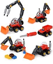 Construction Take Apart Tractor Toy & Build Your Own Tractor & Sand Truck Screwdriver Included with 42 Piece Constructions Set Amazing Toy for Boys and Girls