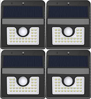 Vivii Solar Lights, Motion Sensor 30 LED Super Bright Security Lights Solar Outdoor Spotlight Flood Lighting for Backyard Garden Patio and Pathway, 4 PK