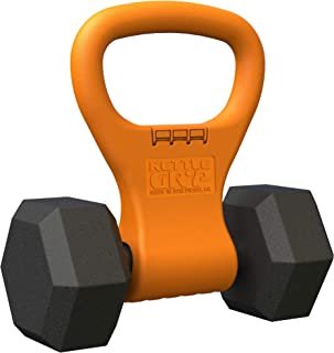 Kettle Gryp - Kettlebell Adjustable Portable Weight Grip Travel Workout Equipment Gear for Gym Bag, Crossfit WOD, Weightlifting, Bodybuilding, Lose Weight | Clamps to Dumbells | Made in U.S.A.