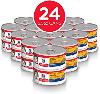 Hill's Science Diet Canned Wet Cat Food, Adult 7+ for Senior Cats, Savory Recipes, Pack of 24