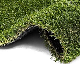 AYOHA 6' x 10' (60 Square ft) Artificial Grass, Realistic Fake Grass Deluxe Synthetic Turf Thick Lawn Pet Turf, Indoor/Outdoor Landscape,Easy to Clean with Drain Holes, Non Toxic, High Density, 35mm