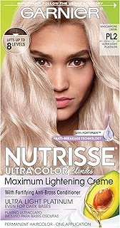 Garnier Hair Color Nutrisse Ultra Color Nourishing Hair Color Creme, Mascarpone Creme Pl2, 1 Count