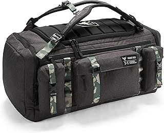 UA x Project Rock USDNA Cordura Range Duffle Bag Gray Camo